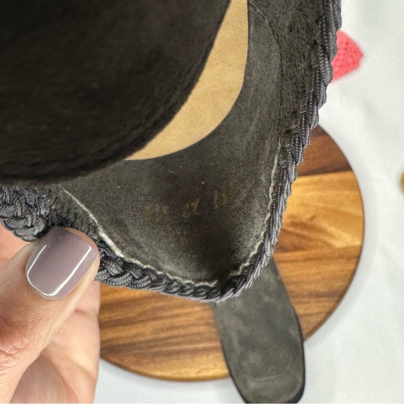 Hush Puppies Grey Loafer Suede Flats Size 7 W - Picture 11 of 16